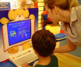 Uso de la computadora en tiempos cortos para niños de 3 a 5 años