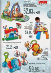 Catálogo de juguetes Fisherprice de Hipercor 2014