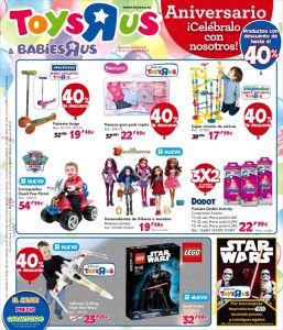 Catálogo de juguetes Toys R Us aniversario 2015