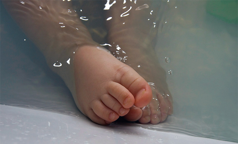 Temperatura ideal para bañar al bebé
