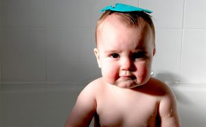 Temperatura del agua en el baño del bebé