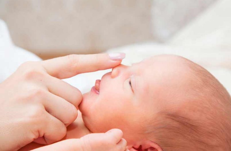 Consejos para limpizar la nariz del bebé